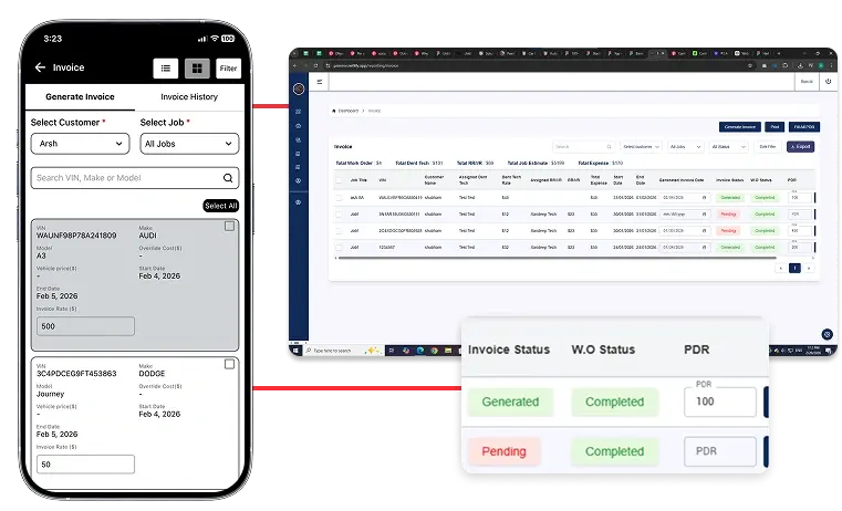 Invoice Generation & Work Order Made Simple